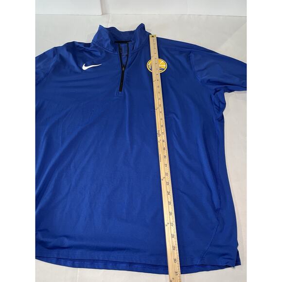 Nike Golden State Warriors 1/4 Zip Pullover XXL Blue Sweatshirt NBA Please Read - Picture 5 of 10